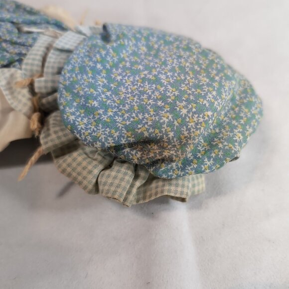 Holly Hobbie Knickerbocker American Greetings Blue Dress Plush Rag Doll Vintage - Picture 8 of 13